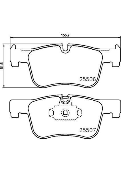 Fren Balatası On Bmw F20-F30-F32-F36/2550601 Hella 8DB355019-771 Oem