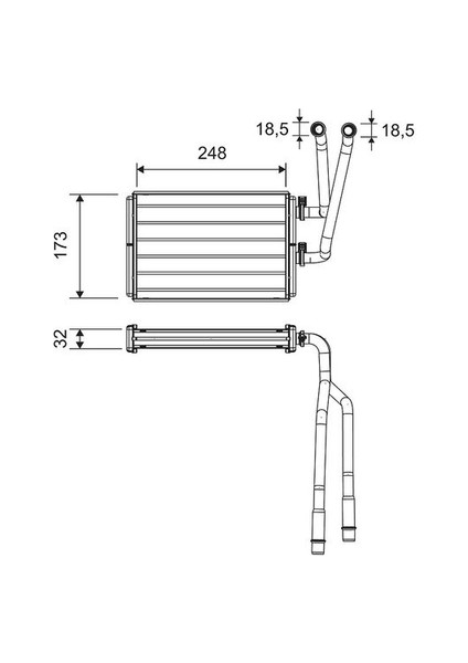 Kalorıfer Radyatoru Expert Iıı Jumpy Iıı Scudo Iıı C8 P807 2.0hdı 16V/1.6HDI 16V Valeo 811523 Oem