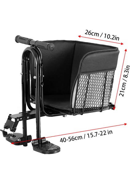 Ön Bisiklet Koltuğu Çocuk Güvenliği Pedallı Çocuk Sele (Yurt Dışından)