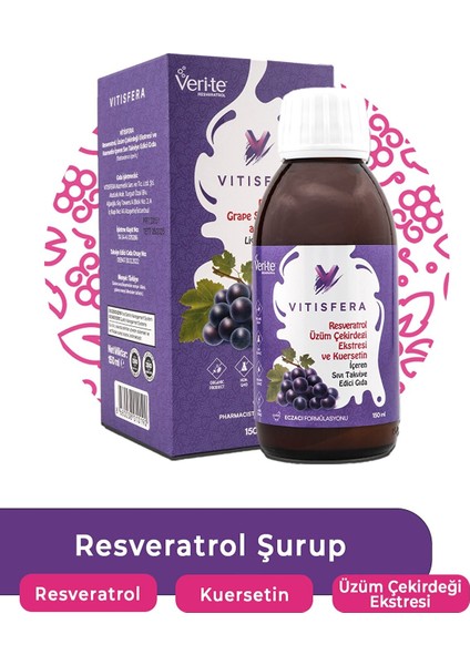 Resveratrol Şurup Orman Meyveleri Aromalı 150 ml