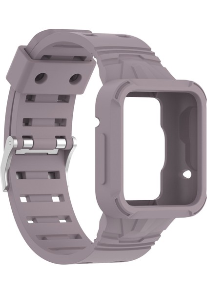 Xiaomi Için Redmi Saat 2 Lite/mi Watch Lite2/lite1 Universal Silikon Watchme Bandı Bilek Strap Sports Watch Whip Surve Saat Band Kılıfı - Mor (Yurt Dışından)
