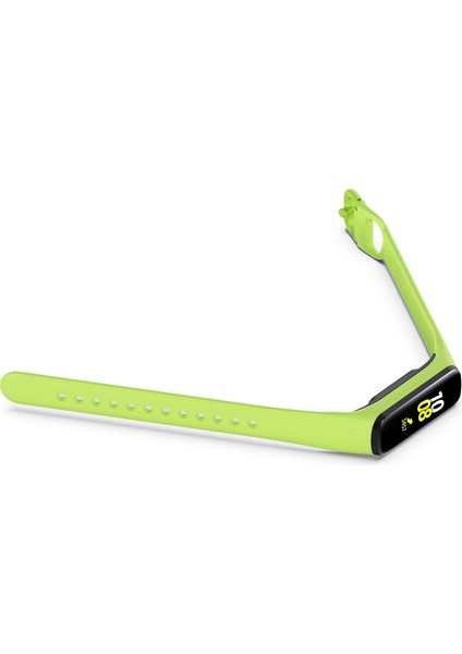 Samsung Galaxy Fit 2 Sm -R220 Için Entegre Çerçeve Kılıfı Silikon Saat Kayışı - Yeşil (Yurt Dışından) fırsatları