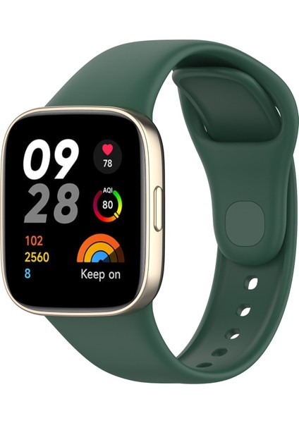 Xiaomi Redmi Için Watch 3 / Mi Watch Lite 3 Silikon Saat Kayışı Yedek Saat Band - Blackish Green (Yurt Dışından) indirimleri