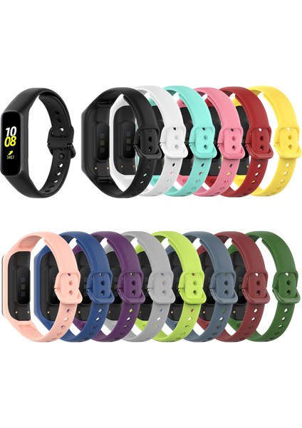 Samsung Galaxy Fit2 Için Akıllı Saat Band Silikon Bilek Kayışı - Kırmızı (Yurt Dışından) fiyatları