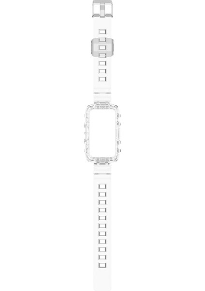 Huawei Band 7 / Band 6 / Honor Band 6 Şeffaf Tpu Saat Kılıflı Saat Strap Wrist Band - Şeffaf (Yurt Dışından) indirimleri