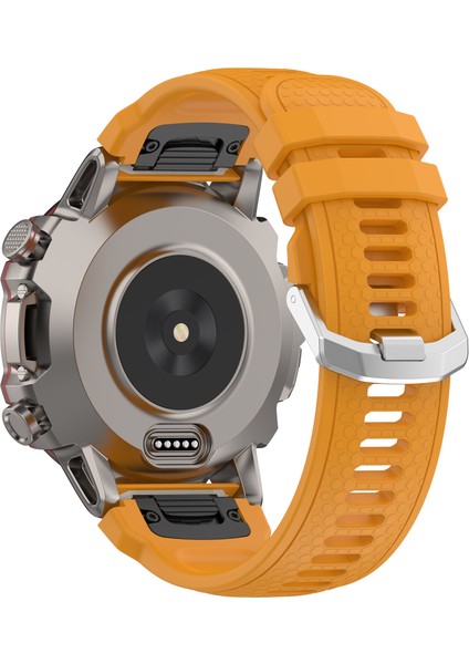 Garmin Marq / Yaklaşım Için Silikon Watchme Bandı S62 / S60 Honeycomb Doku Saati - Sarı (Yurt Dışından)