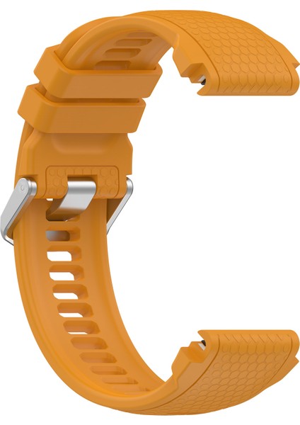 Garmin Marq / Yaklaşım Için Silikon Watchme Bandı S62 / S60 Honeycomb Doku Saati - Sarı (Yurt Dışından) modelleri