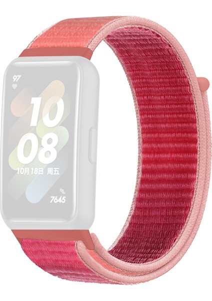 Huawei Band 7 Naylon Için Saat Kayışı Ayarlanabilir Döngü Bağlantı Elemanı Yedek Spor Bileği Band - Rose (Yurt Dışından) fiyatları