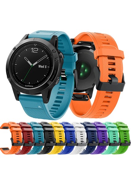 Garmin Fenix ​​7 Için Bilek Bandı Silikon Ayarlanabilir Saat Kayışı Siyah Tokalı - Gray (Yurt Dışından) indirimleri