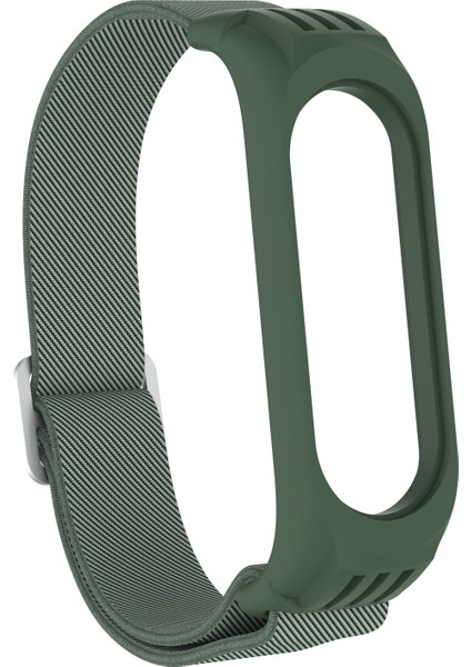 Xiaomi Mi Band 3/4/5/6 Için Elastik Naylon Akıllı Saat Kayışı Yedek Saat Bandı - Koyu Yeşil (Yurt Dışından) indirimleri