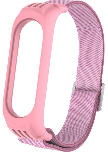 Xiaomi Mi Band 3/4/5/6 Için Elastik Naylon Akıllı Saat Kayışı Yedek Saat Bandı - Pembe (Yurt Dışından) modelleri