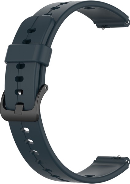 Su Geçirmez Yumuşak Düz Renkli Silikon Saat Kayış Bileği Huawei Için Tokalı ile Fit Mini - Gece Mavisi (Yurt Dışından) modelleri