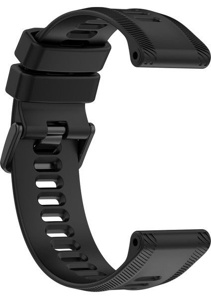 Garmin Forerunner 955 / Forerunner 935 / Descent G1 22MM Twıll Tasarım Silikon Saat Band Siyah Toka Kayışı - Siyah (Yurt Dışından) fırsatları