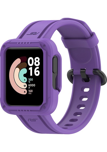 Xiaomi Redmi Için Watch/redmi Watch 2/mi Watch Lite/mi Watch Lite 2 Akıllı Saat Strap Strap Yumuşak Silikon Bilek Bantlı - Mor (Yurt Dışından)