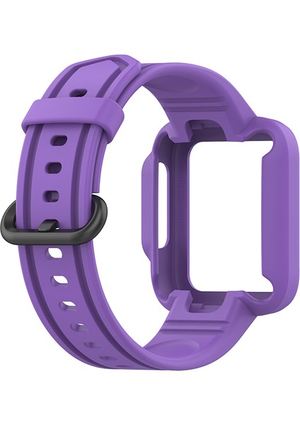 Xiaomi Redmi Için Watch/redmi Watch 2/mi Watch Lite/mi Watch Lite 2 Akıllı Saat Strap Strap Yumuşak Silikon Bilek Bantlı - Mor (Yurt Dışından)
