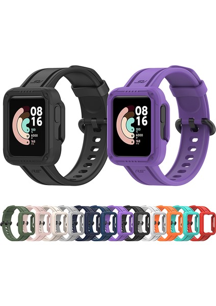 Xiaomi Redmi Için Watch/redmi Watch 2/mi Watch Lite/mi Watch Lite 2 Akıllı Saat Strap Strap Yumuşak Silikon Bilek Bantlı - Mor (Yurt Dışından)