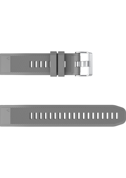 Garmin Fenix ​​7x/6x Safir Gps/6x Pro/6x Gps/5x Gps/5x Artı Silikon Spor Saat Band Gümüş Toka ile Ayarlanabilir Saat Kayışı - Gri (Yurt Dışından) fırsatları