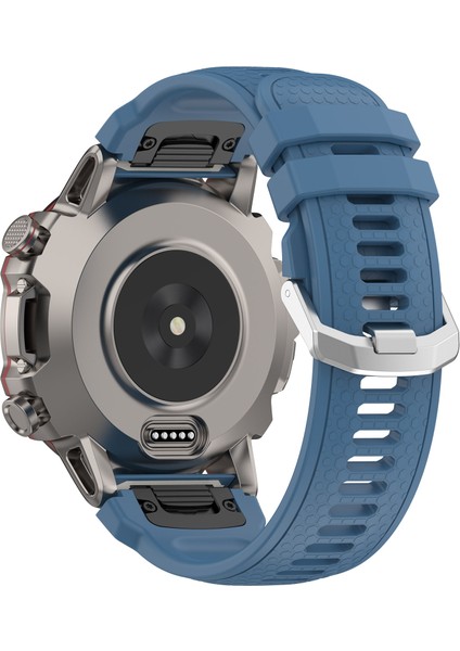 Garmin Marq / Yaklaşım Için Silikon Watchme Bandı S62 / S60 Honeycomb Doku Saati - Mavi (Yurt Dışından)