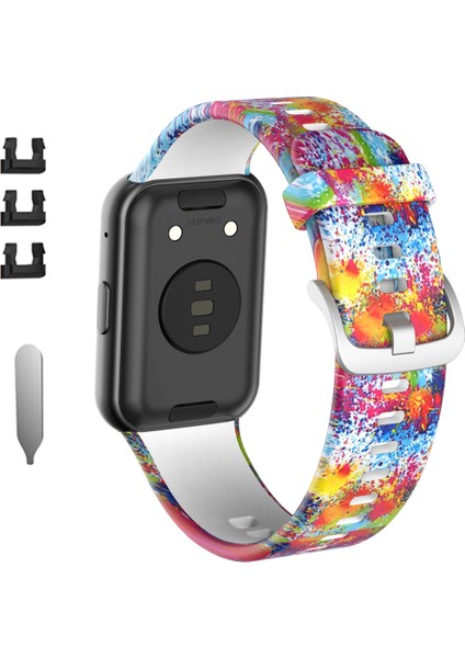 Desen Baskı Silikon Watchme Bandı Kayışı Huawei Watchme Fit - Çoklu Renkler Için (Yurt Dışından)
