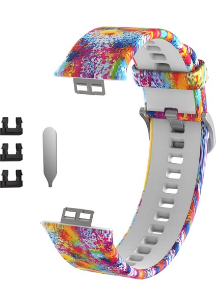 Desen Baskı Silikon Watchme Bandı Kayışı Huawei Watchme Fit - Çoklu Renkler Için (Yurt Dışından) fiyatları