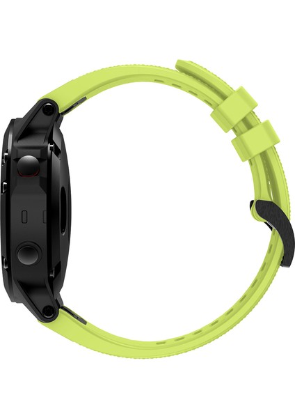 Garmin Fenix ​​için Silikon Watchme Bandı 5 Siyah Üçgen Tokalı Ayarlanabilir Akıllı Saat Kayışı - Floresan Yeşil (Yurt Dışından) modelleri