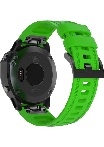 Garmin Fenix ​​7s/6s Pro/6s/6x/6/5s Plus/5s/ınstinct 2s Için Silikon Akıllı Saat Kayışı - Yellowgreen (Yurt Dışından)