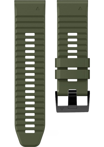 Garmin Tactix Için Delta / Enduro Yatay Stripes Silikon Saat Kayışı Ayarlanabilir Bilek Bandı - Ordu Yeşil / Siyah (Yurt Dışından) fırsatları