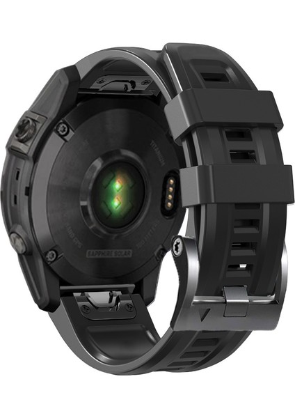 Garmin Forerunner Için Silikon Saat Band 965 /955 /945 /935 Siyah Tokalı Su Geçirmez Yumuşak Kayış - Siyah (Yurt Dışından)