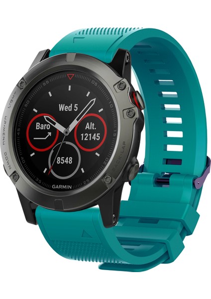 Garmin Forerunner 935/FENIX ​​5/5 Artı Silikon Akıllı Saat Bandı Yedek Kayış 22M - Koyu Yeşil (Yurt Dışından) fiyatları