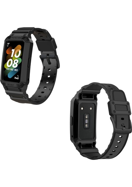 Honor Band 6/huawei Band 6/7 Yedek Tpu Saat Band Ayarlanabilir Bilek Kayışı + Watchme Kılıfı - Siyah (Yurt Dışından) fırsatları