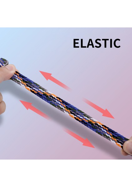 Xiaomi Smart Band 8 Elastik Saat Bandı Naylon Örgülü Bilek Kayışı Pmma Ekran Koruyucusu - Siyah / Beyaz (Yurt Dışından) modelleri