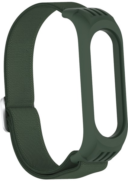 Xiaomi Mi Band 3/4/5/6 Için Elastik Naylon Akıllı Saat Kayışı Yedek Saat Bandı - Asker Yeşili (Yurt Dışından) indirimleri