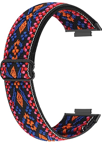 Huawei Watch Fit 2 Akıllı Saat Bandı Yedek Etnik Tarzı Nefes Alabilir Naylon Bilek Kayışı - Pembe / Turuncu (Yurt Dışından) fiyatları