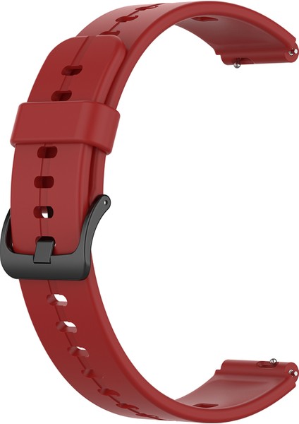 Su Geçirmez Yumuşak Düz Renkli Silikon Saat Kayış Bileği Huawei Için Tokalı ile Fit Mini - Mercan Kırmızısı (Yurt Dışından) modelleri