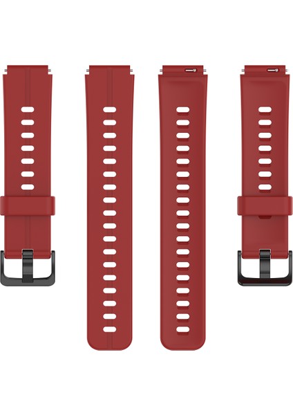 Su Geçirmez Yumuşak Düz Renkli Silikon Saat Kayış Bileği Huawei Için Tokalı ile Fit Mini - Mercan Kırmızısı (Yurt Dışından) indirimleri