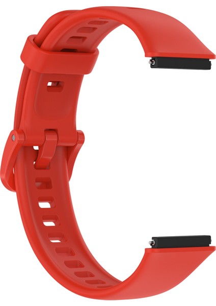 Huawei Band 7 Için Silikon Akıllı Watchme Bandı Düz Renkli Ayarlanabilir Bilek Kayışı - Kırmızı (Yurt Dışından) fırsatları
