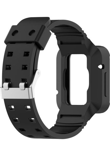Xiaomi Redmi Için 2 Lite/mi Watch Lite2/lite1 Universal Silikon Watchme Bandı Bilek Strap Sports Watch Backle - Siyah (Yurt Dışından) modelleri