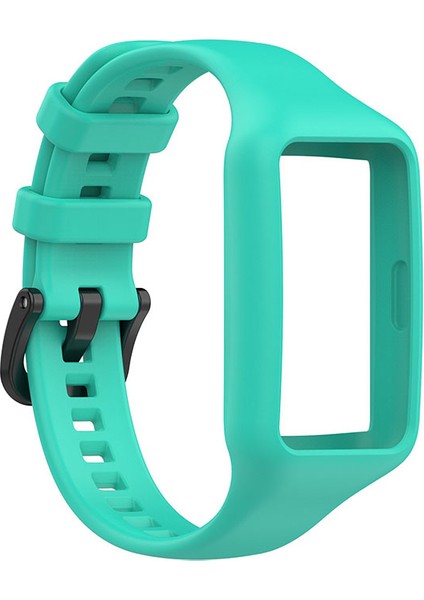 Honor Band 6/huawei Band 6/huawei Band 6 Pro - Cian Için Yedek Tek Parçalı Akıllı Saat Kayış Kasası Silikon Bilek Bandı (Yurt Dışından)