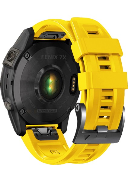 Garmin Forerunner Için Silikon Saat Band 965 /955 /945 /935 Siyah Tokalı Su Geçirmez Yumuşak Kayış - Sarı (Yurt Dışından)