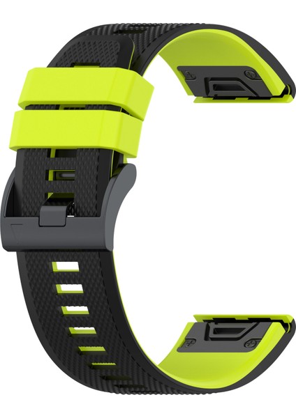 Garmin Descent Için G1 / Forerunner 935 / Forerunner 945 Dokulu Silikon Bilek Saat Band Çift Renkli Yedek Kayış - Siyah / Kireç (Yurt Dışından) fiyatları