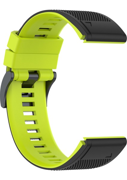 Garmin Descent Için G1 / Forerunner 935 / Forerunner 945 Dokulu Silikon Bilek Saat Band Çift Renkli Yedek Kayış - Siyah / Kireç (Yurt Dışından) modelleri