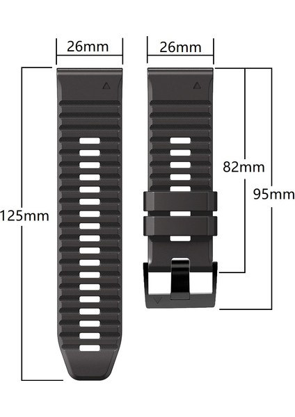 Garmin Tactix Için Delta / Enduro Yatay Stripes Silikon Saat Kayışı Ayarlanabilir Bilek Bandı - Turuncu / Siyah (Yurt Dışından) fiyatları