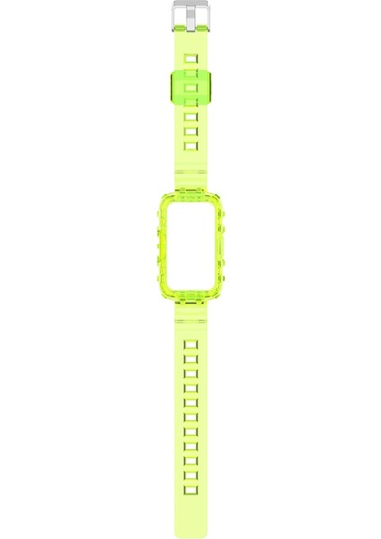 Huawei Band 7/band 6/honor Band 6 Şeffaf Tpu Saat Kılıflı Saat Strap Bilek Bandı - Şeffaf Sarı (Yurt Dışından) indirimleri