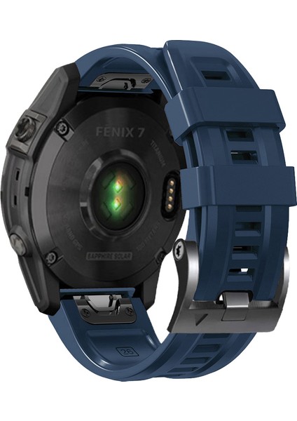 Garmin Forerunner Için Silikon Saat Band 965 /955 /945 /935 Siyah Tokalı Su Geçirmez Yumuşak Kayış - Midnight Blue (Yurt Dışından)