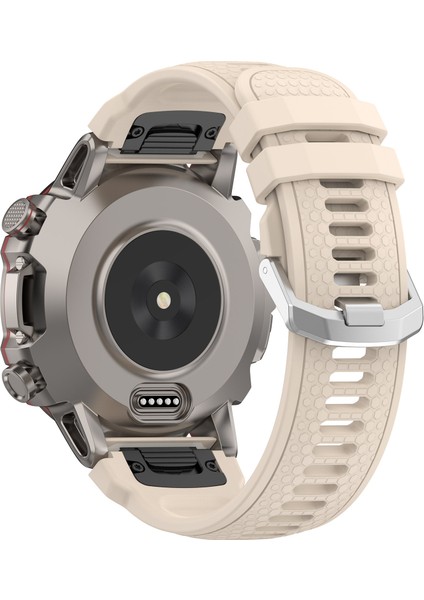 Garmin Marq / Yaklaşım Için Silikon Watchme Bandı S62 / S60 Honeycomb Doku Saat Kayışı - Starlight (Yurt Dışından)