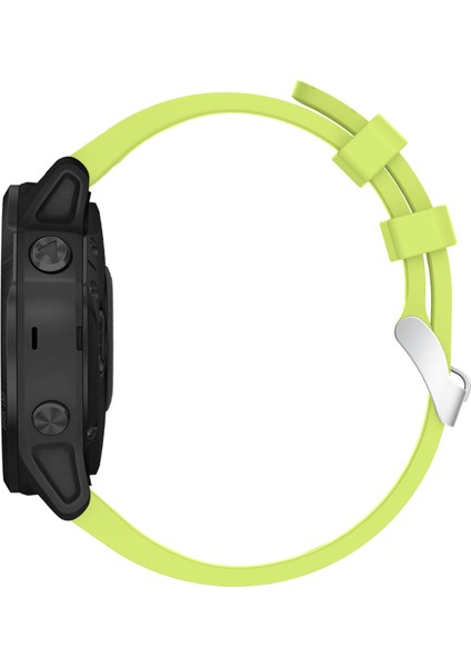 Garmin Fenix ​​7s/6s/6s Pro/5s/5s Için Gümüş Tokalı Şık Silikon Sport Saat Bant Kayışı (Yurt Dışından) modelleri