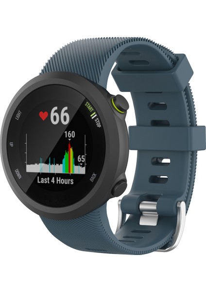 Garmin Forerunner 45/45S Için Silikon Kayış Yedek Watchme Bandı - Koyu Mavi (Yurt Dışından)