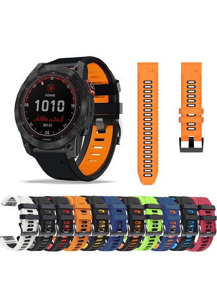 Huami Amazffit Falcon / Coros Vertix Silikon Watchme Bandı Watchme Kayışı - Siyah / Mavi (Yurt Dışından) fiyatları