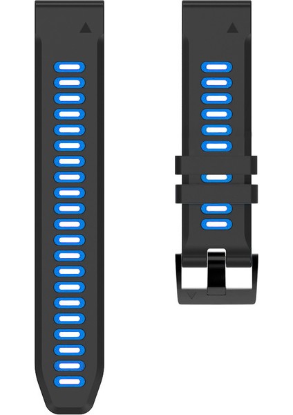 Huami Amazffit Falcon / Coros Vertix Silikon Watchme Bandı Watchme Kayışı - Siyah / Mavi (Yurt Dışından) fırsatları