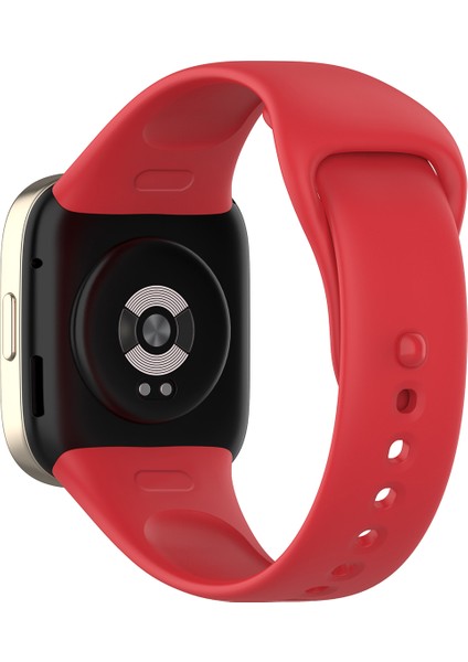 Xiaomi Redmi Için 3 / Mi Watch Lite 3 Silikon Silyik Saati Saat Bandı - Kırmızı (Yurt Dışından)